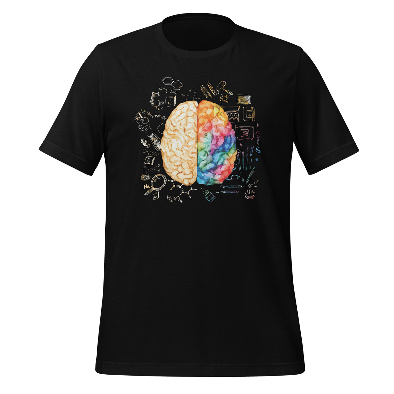 Colorful Brain - Science And Art - Neuroscience Neurologist Unisex T-Shirt