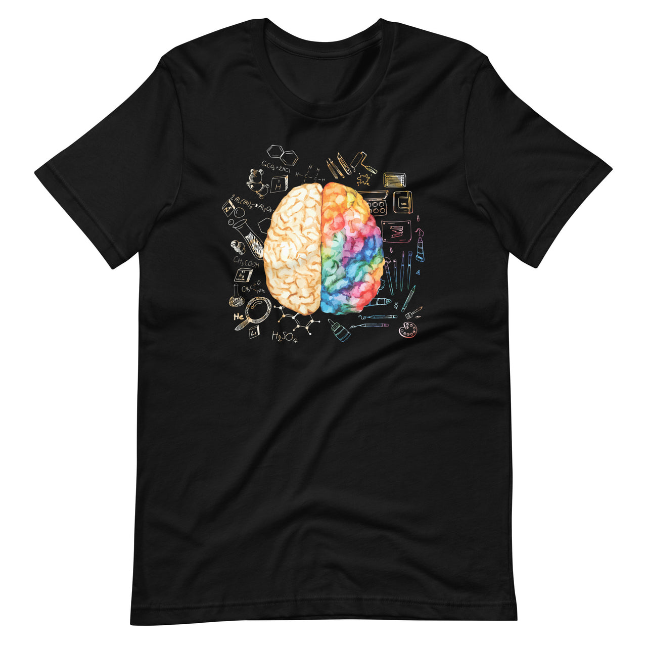 Colorful Brain - Science And Art - Neuroscience Neurologist Unisex T-Shirt