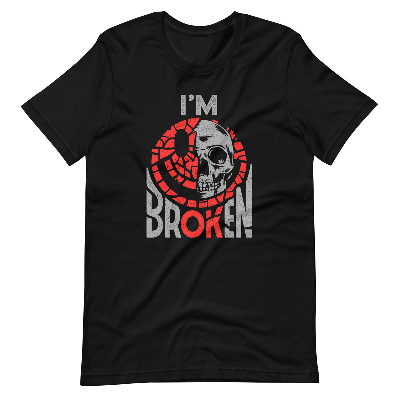 Confused Smile I'm Broken Invisible Illness I'm OK Unisex T-Shirt