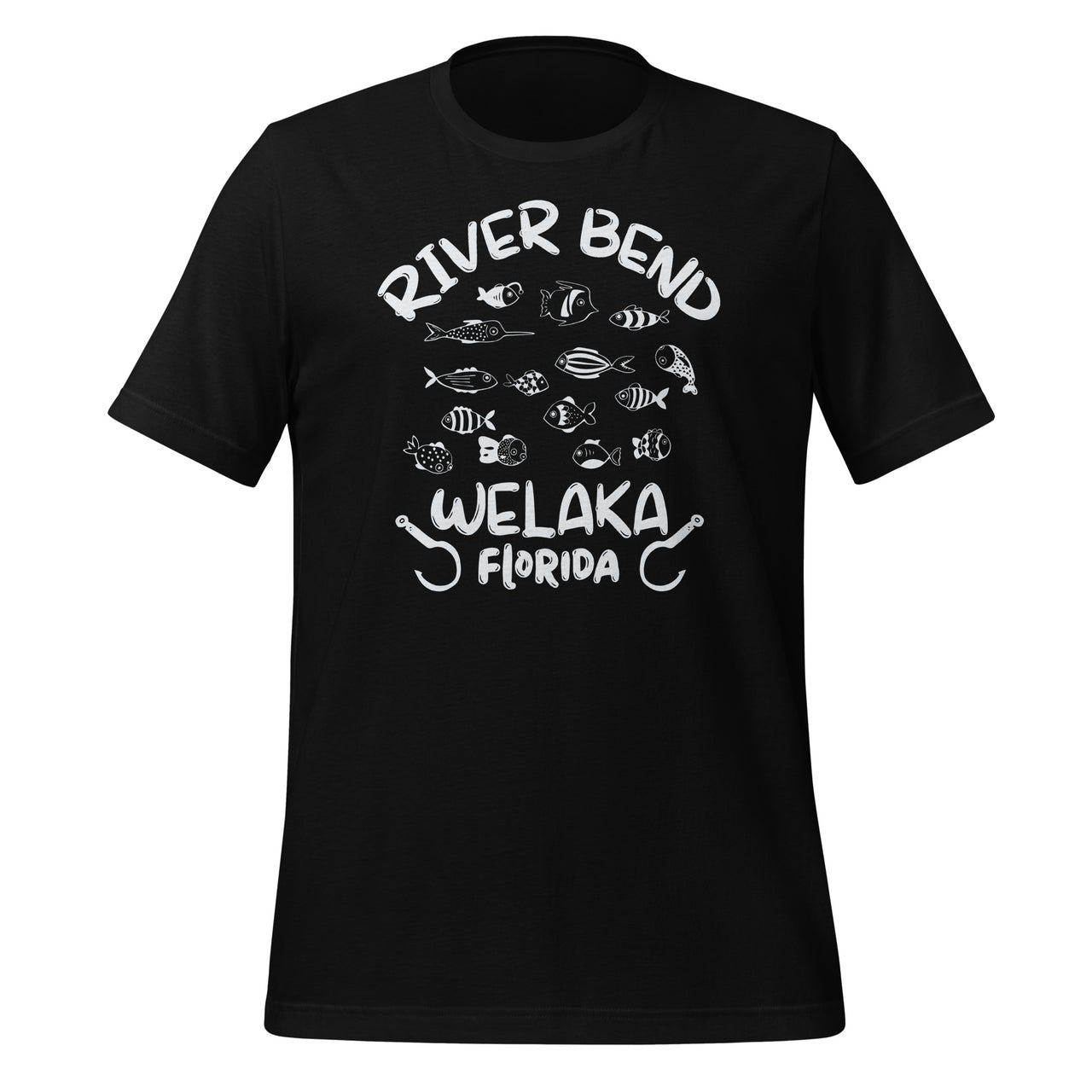 River Bend Welaka Florida  - Boat Fishing Lover - Fisherman Short-Sleeve Unisex T-Shirt